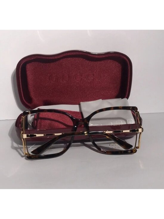 New Authentic Gucci GG0592O 002 Tortoise Square Frame Glasses main image 11